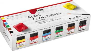 Kreul Acryl-Glanzfarben Basis Set